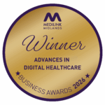 Medilink Midlands Winner badge for Advances in Digital Healthcare, Business Awards 2026